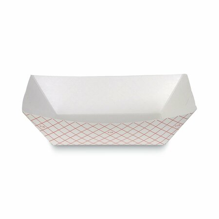 Dixie Kant Leek Polycoated Paper Food Tray, Red Plaid, 250/Bag, PK2 RP3008